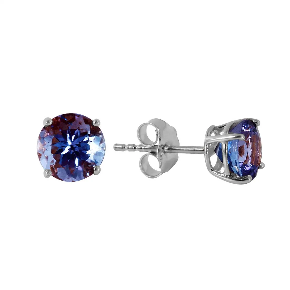 0.95 Carat 14K Solid White Gold Own Standard Tanzanite Earrings