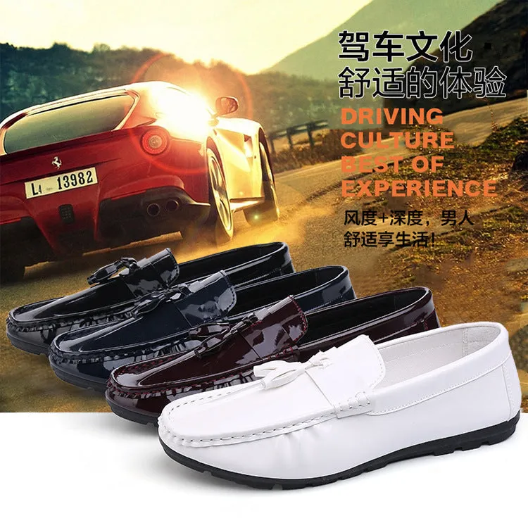 2024 new men's driving peas shoes white lazy casual shoes breathable men's shoes single shoes wholesale generation