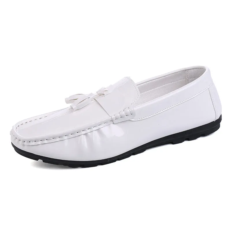 2024 new men's driving peas shoes white lazy casual shoes breathable men's shoes single shoes wholesale generation