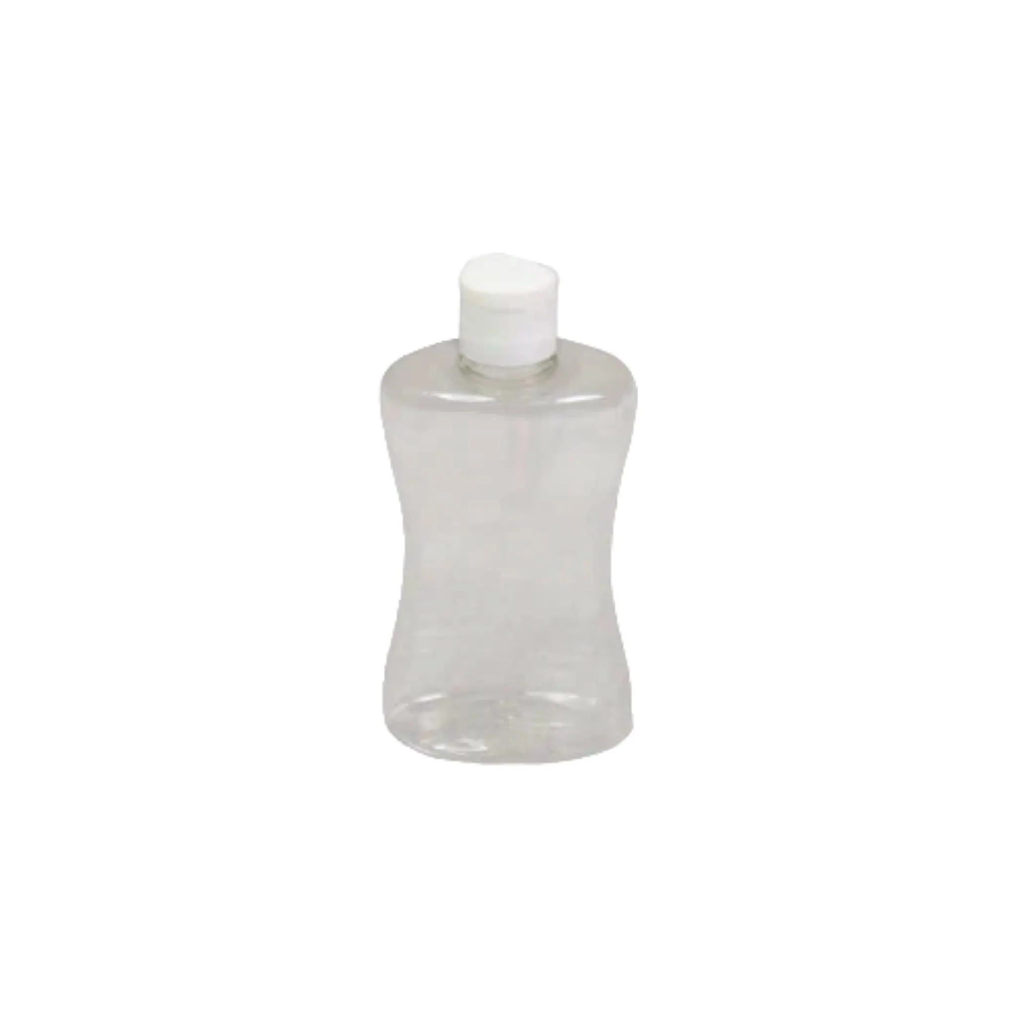 250ml PET Lotion Pump Curve Bottle Clear Plastic Nu Ware