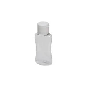 500ml PET Lotion Curve Bottle Clear Plastic with Lotion Lid Nu Ware