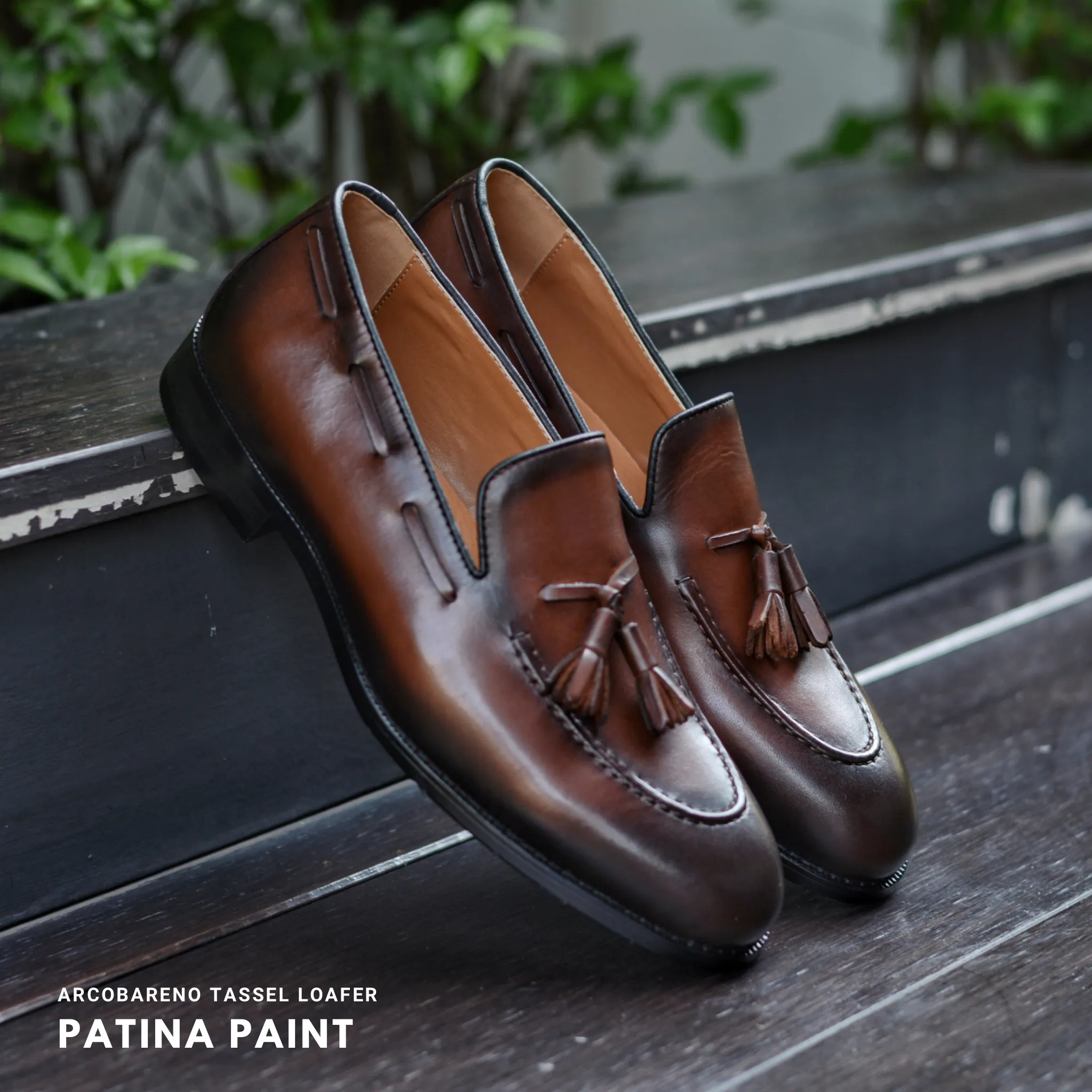 503 Tassel Loafer Patina Paint