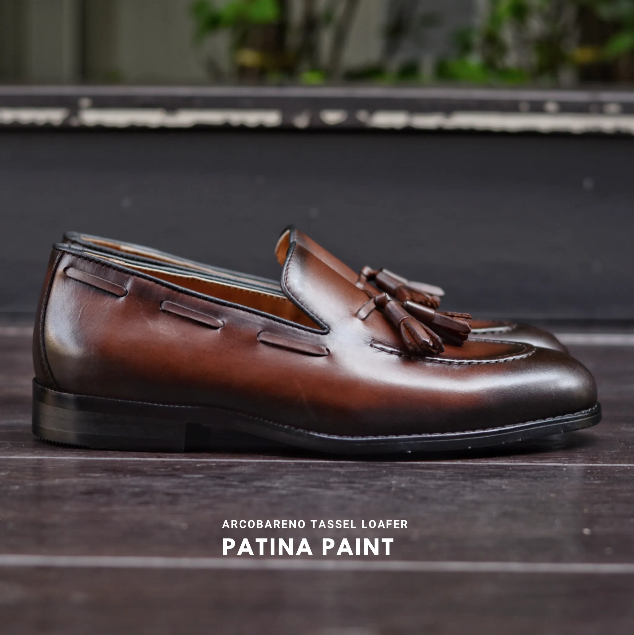 503 Tassel Loafer Patina Paint