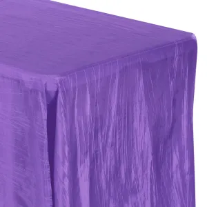 Accordion Crinkle Taffeta 90"x156" Rectangular Tablecloth - Purple