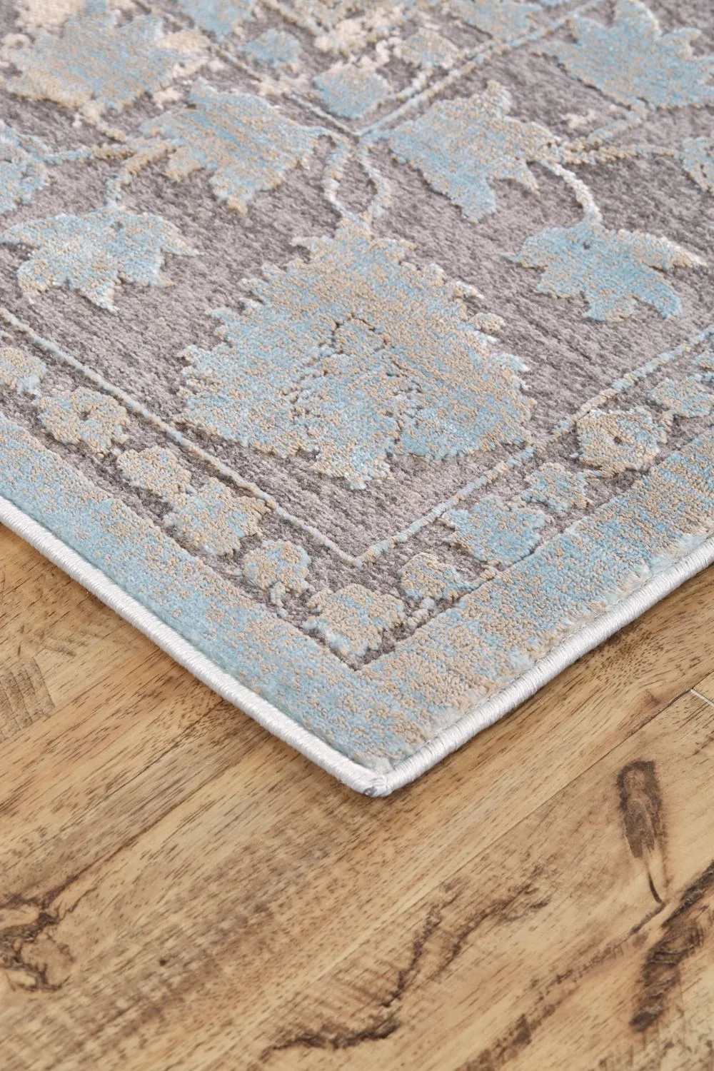 Alexander Blue and Ivory Rug by BD Fine