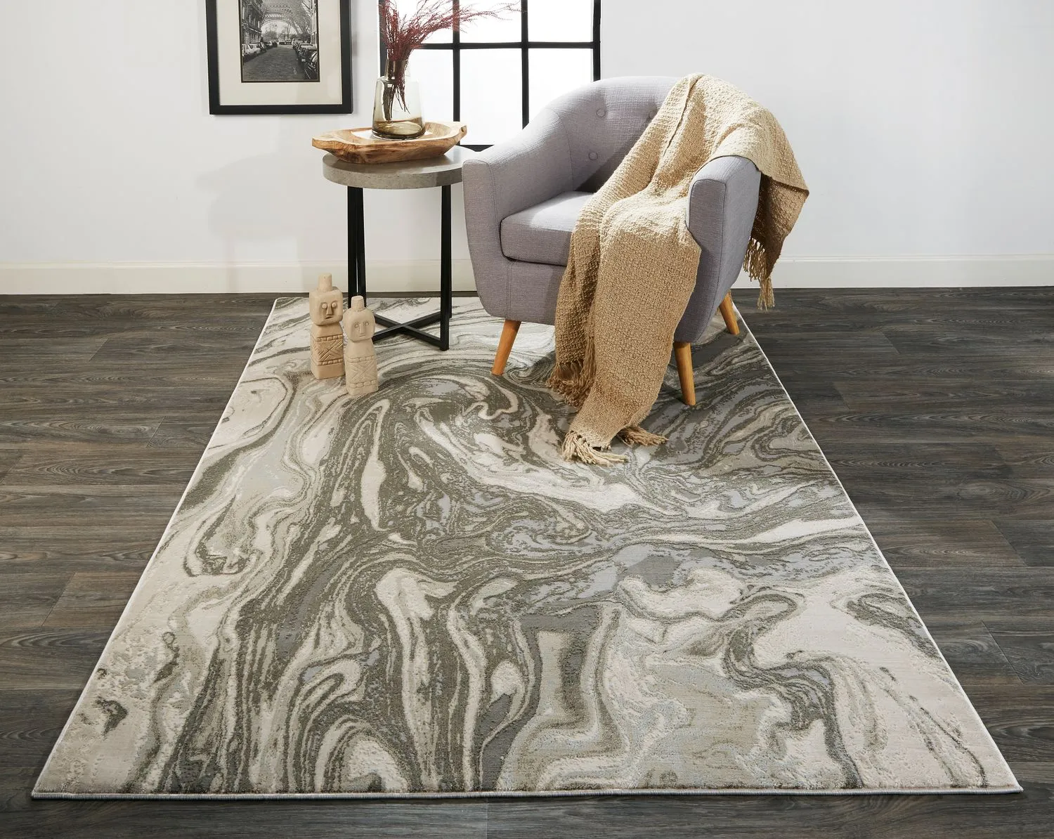 Alexander Gray Rug by BD Fine