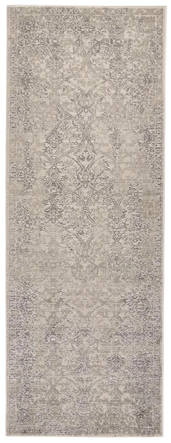 Alexander Ivory and Gray Rug by BD Fine