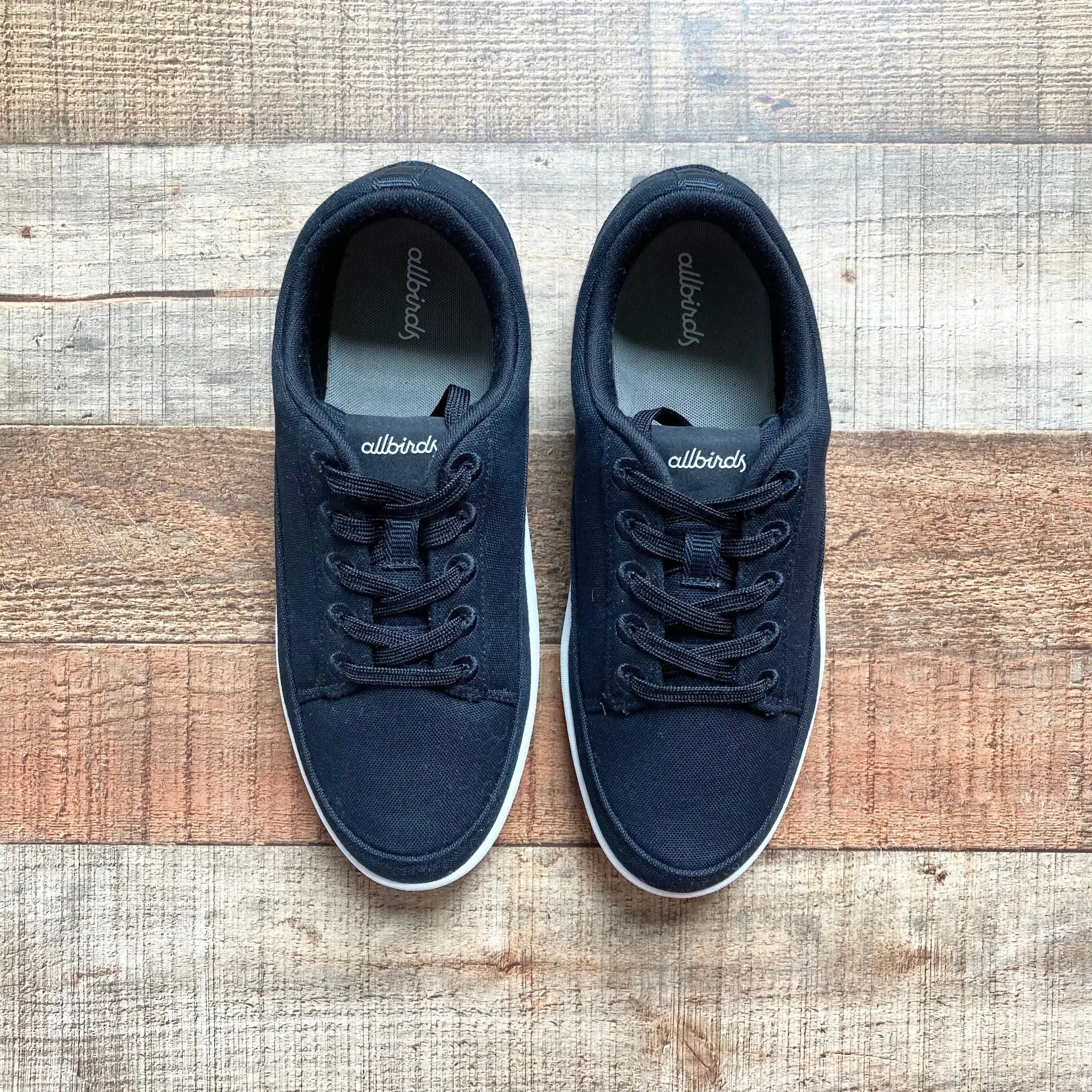 Allbirds Black Canvas Sneakers NWOT- Size 8