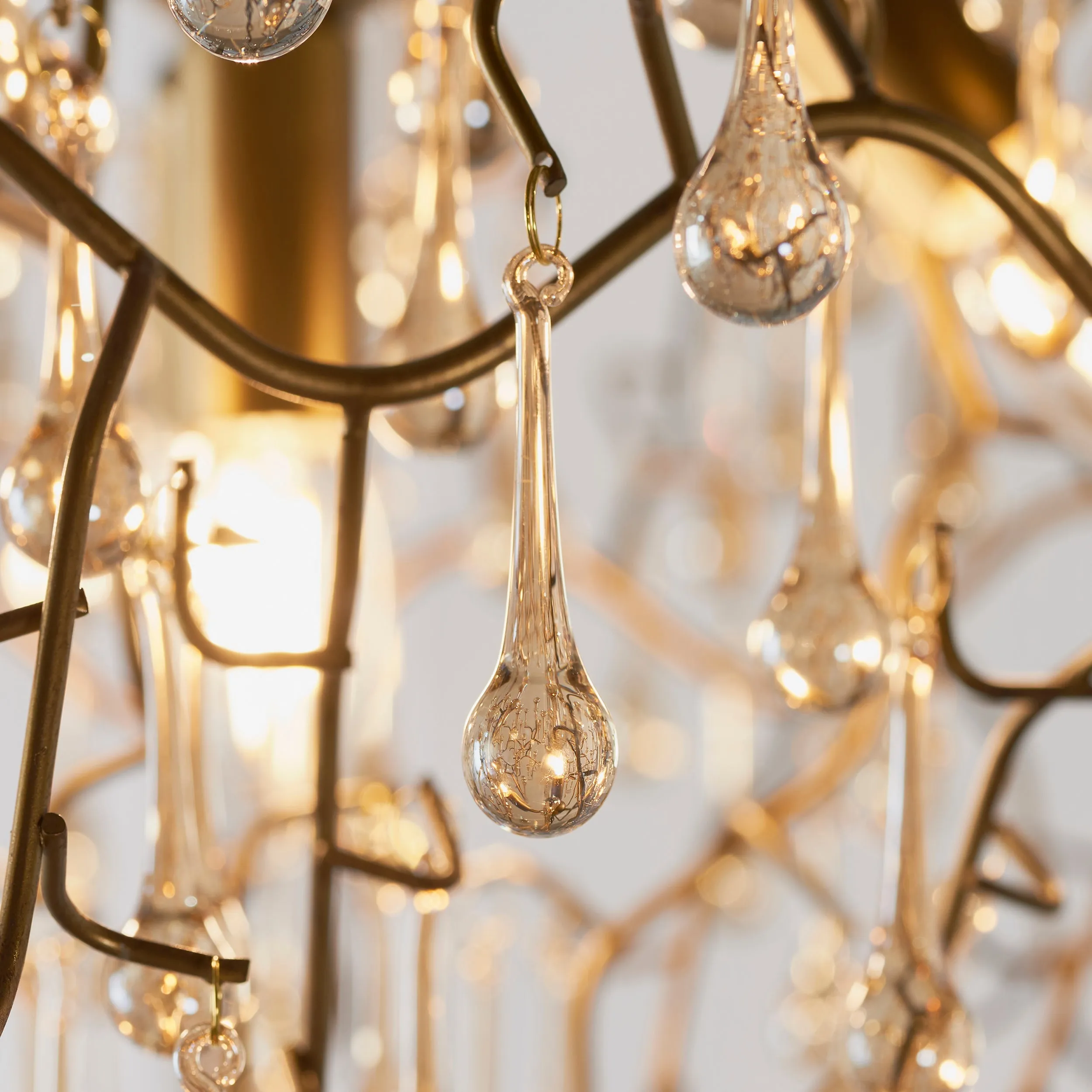 Amos Chatsworth Chandelier Aged Gold & Champagne