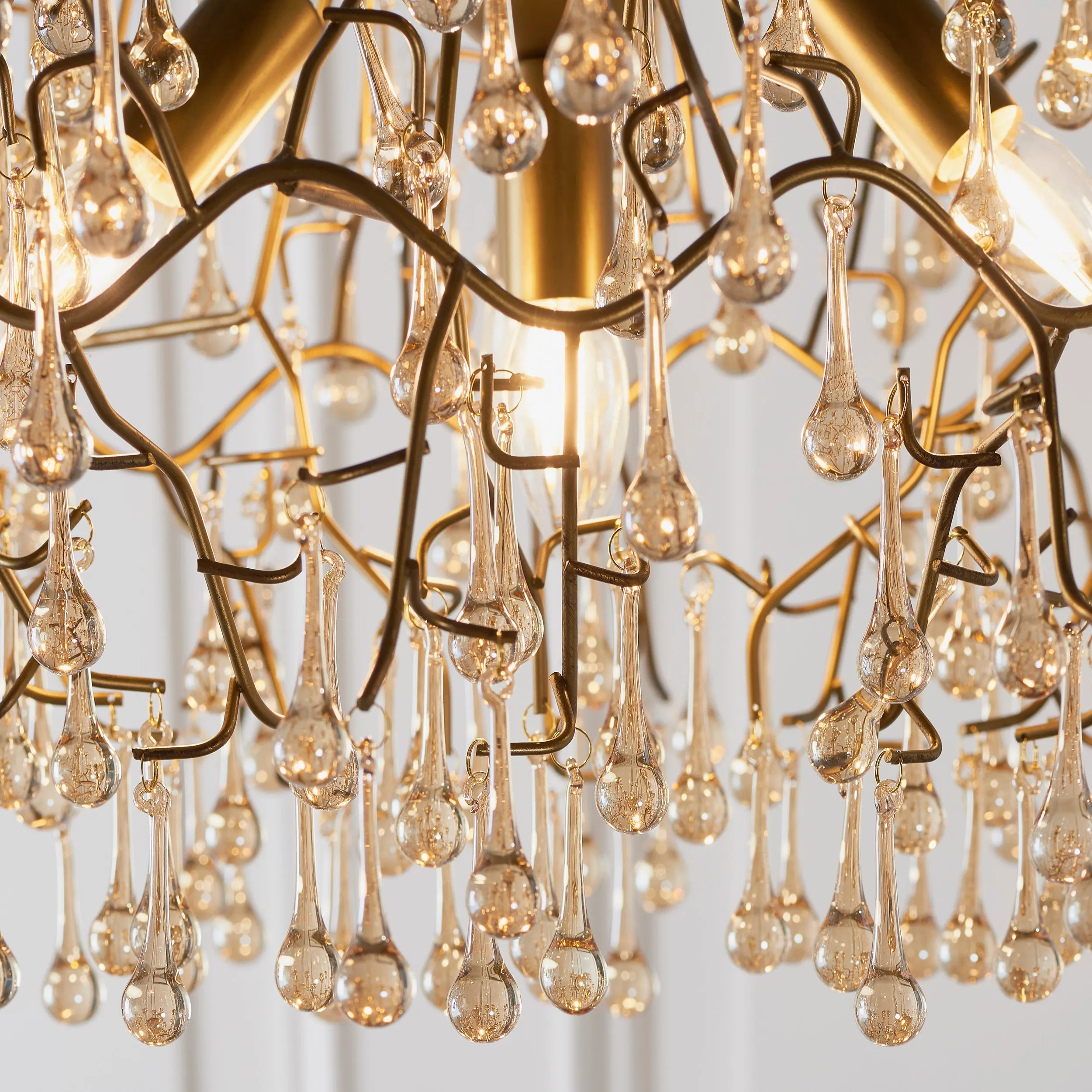 Amos Chatsworth Chandelier Aged Gold & Champagne