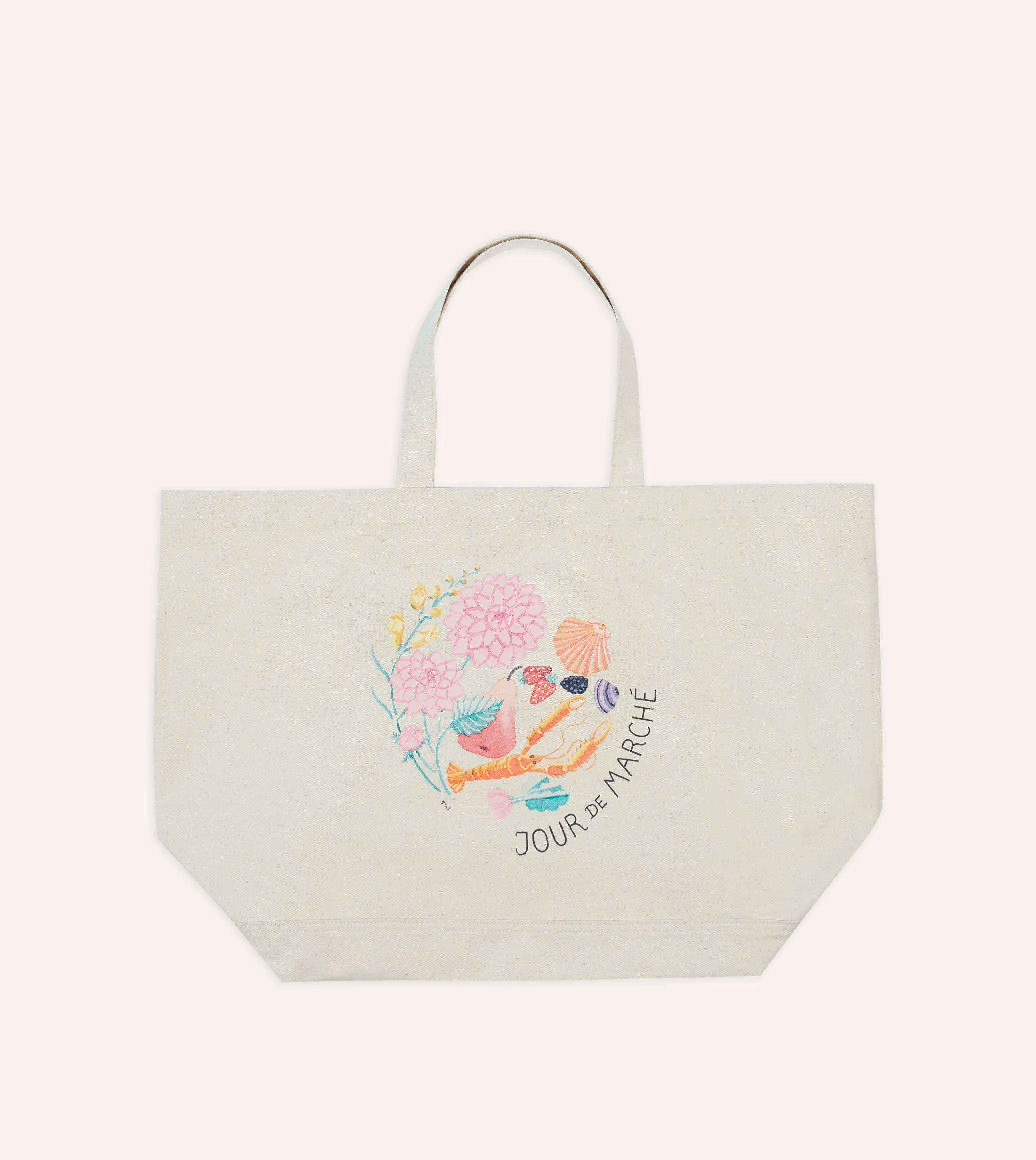 Andreotti & Baribeaud for Drake's 'Jour de Marché' Tote Bag