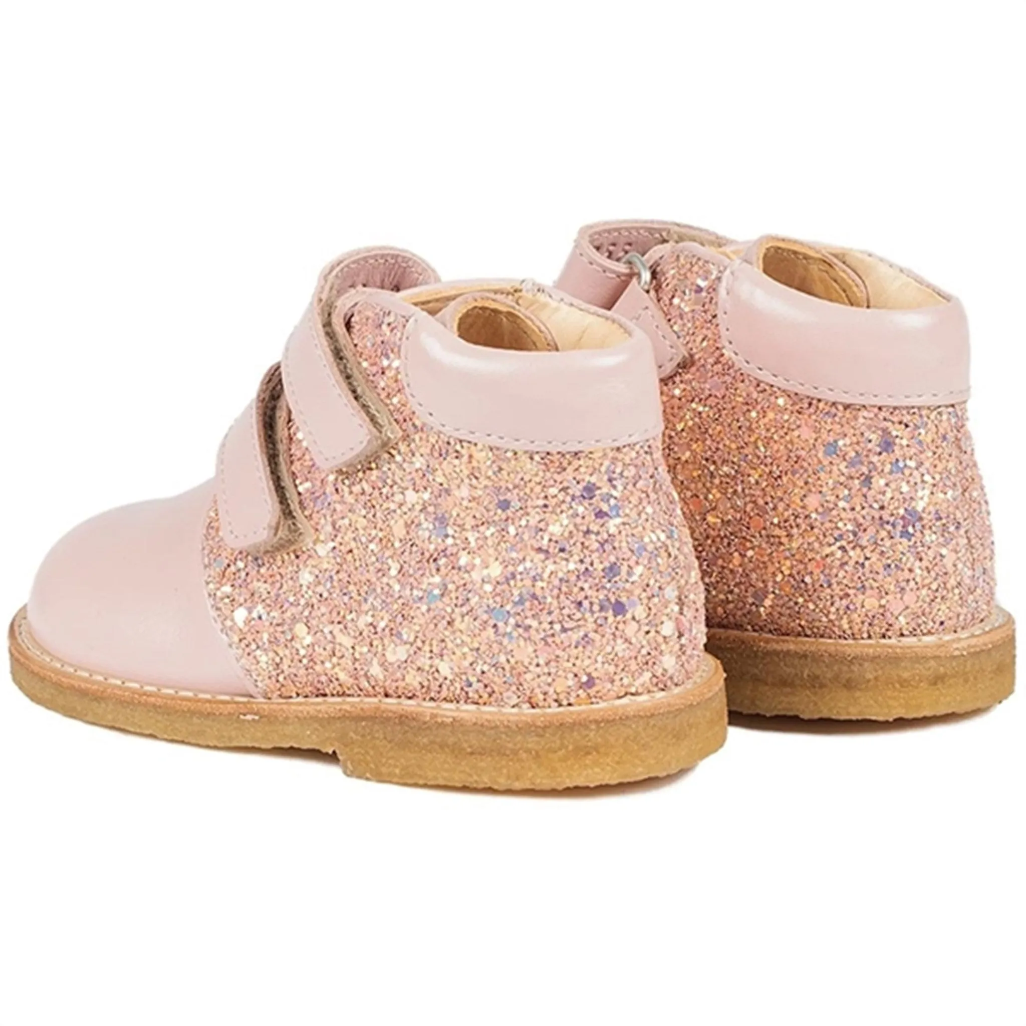 Angulus Starter Shoe Pale Rose/Rose Glitter