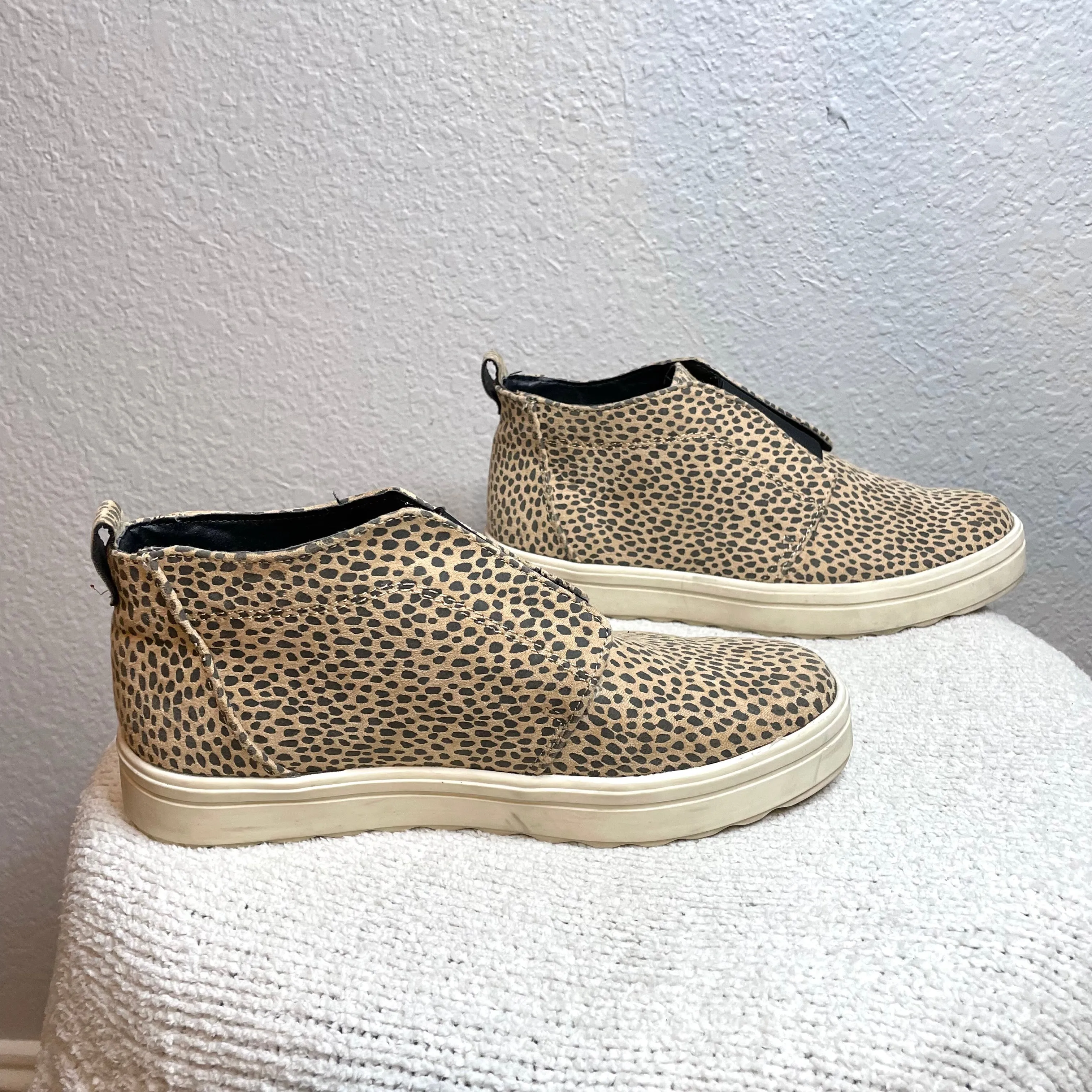 Animal Print Ankle Sneakers