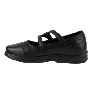 Apex Petals Ballerinas Leather Black Colour For Women