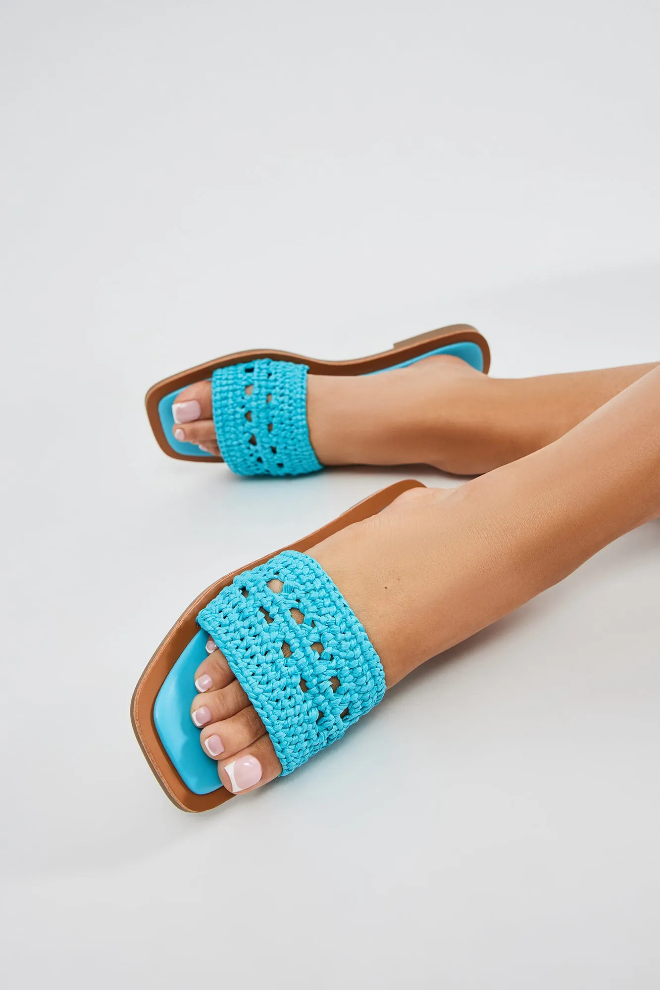 As Easy As That Flat Sandals - Blue