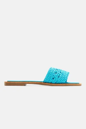 As Easy As That Flat Sandals - Blue