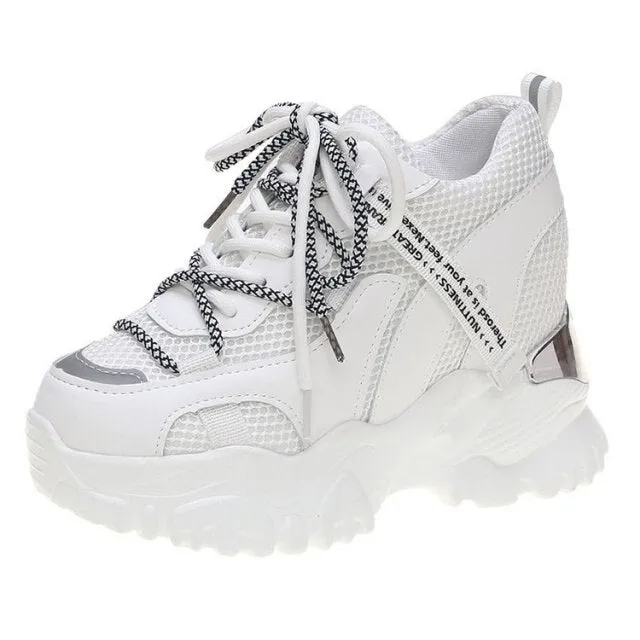 AshoreShop Womens Very High Platform Sneakers Shoes