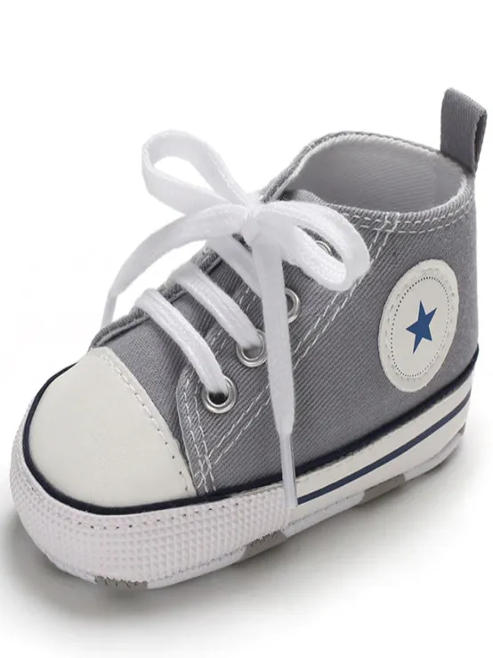 Baby First Steppers Canvas Sneaker Flats by Liv and Mia