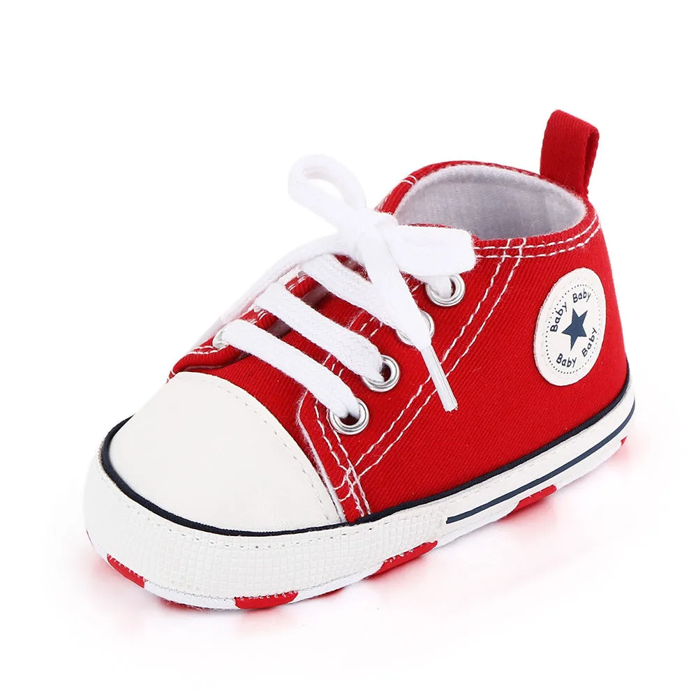 Baby Girls Boys Canvas Sneakers Shoes