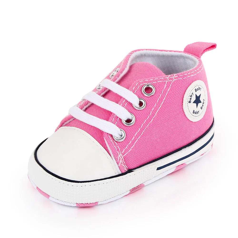 Baby Girls Boys Canvas Sneakers Shoes