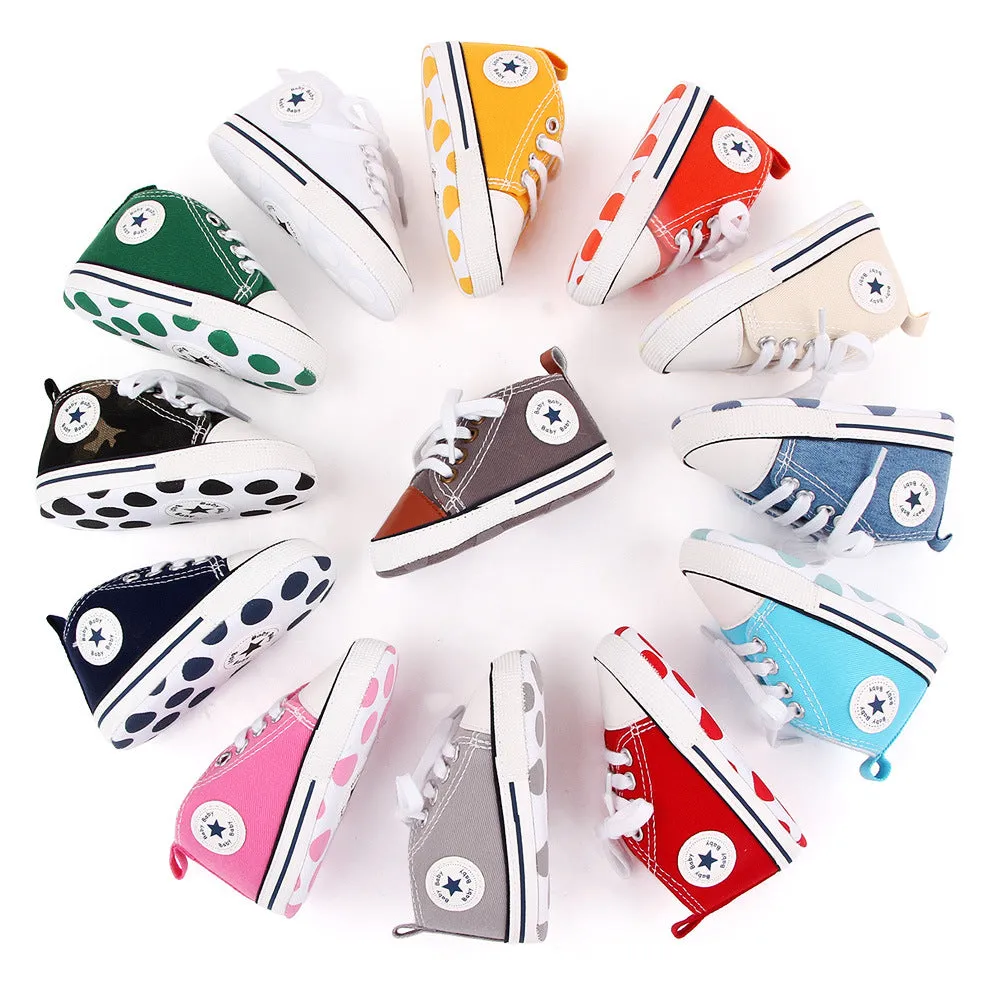 Baby Girls Boys Canvas Sneakers Shoes