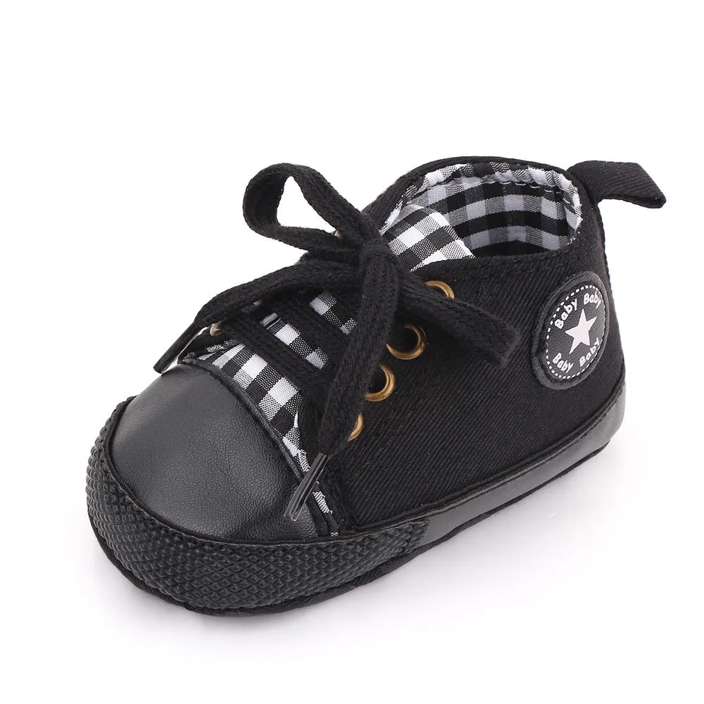 Baby Girls Boys Canvas Sneakers Shoes