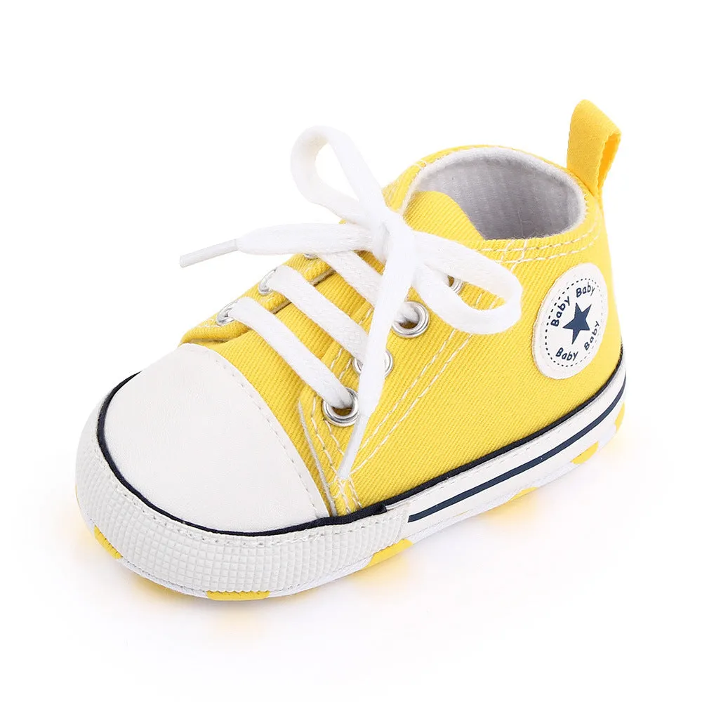 Baby Girls Boys Canvas Sneakers Shoes