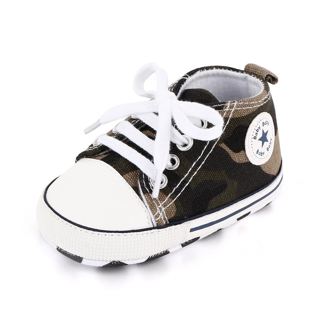 Baby Girls Boys Canvas Sneakers Shoes