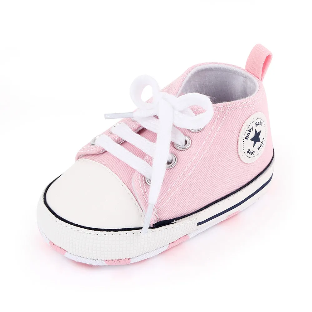 Baby Girls Boys Canvas Sneakers Shoes