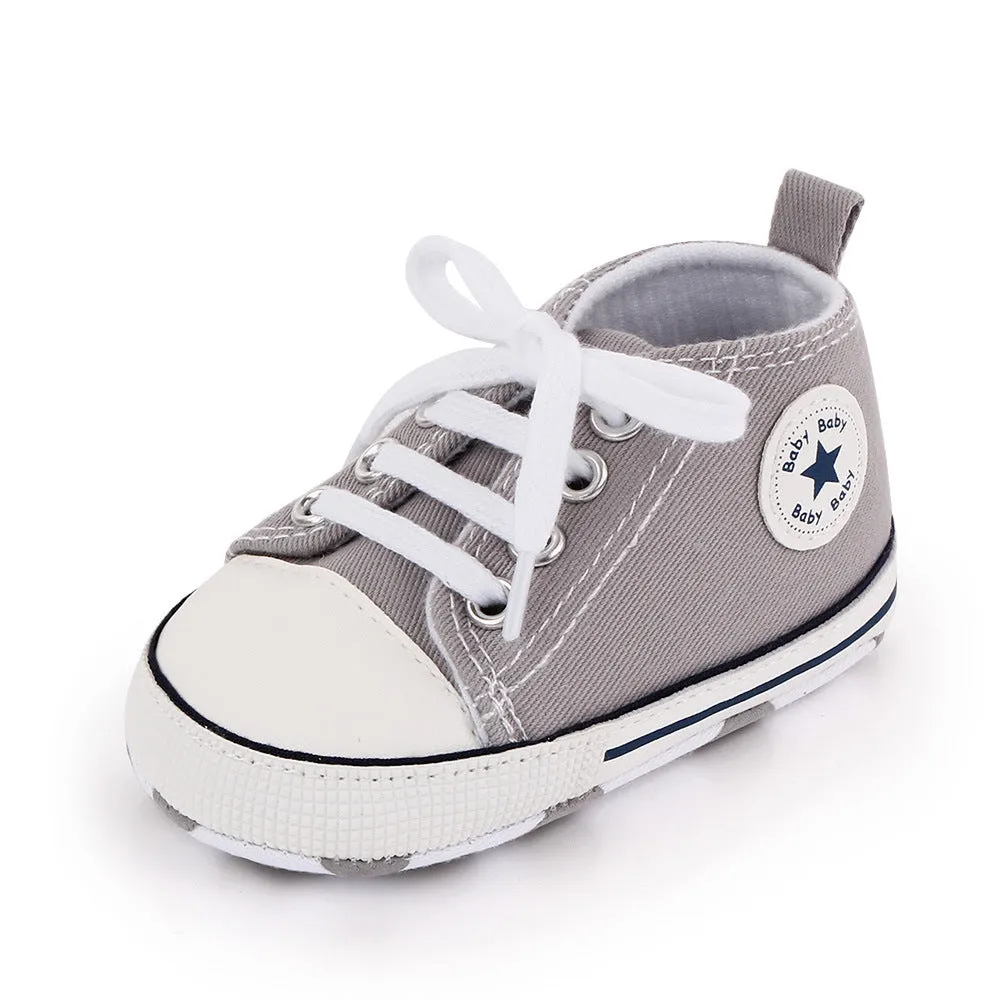 Baby Girls Boys Canvas Sneakers Shoes