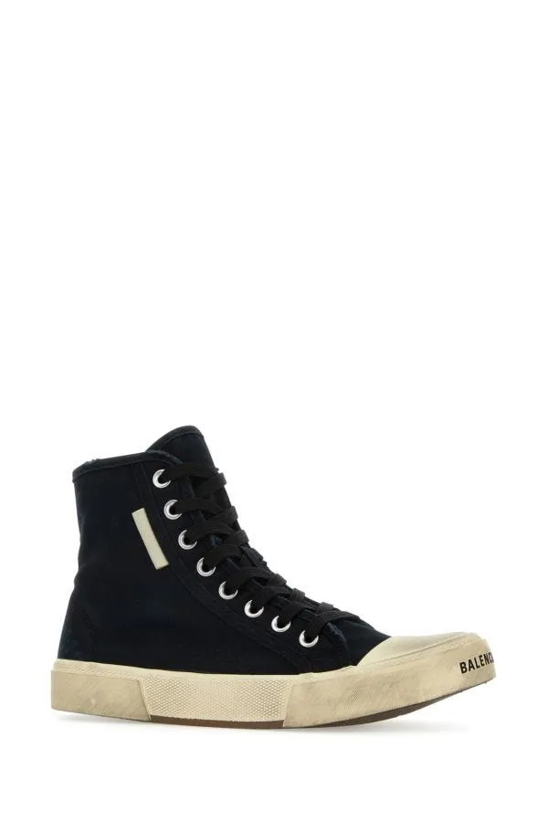 BALENCIAGA | Black canvas Paris sneakers