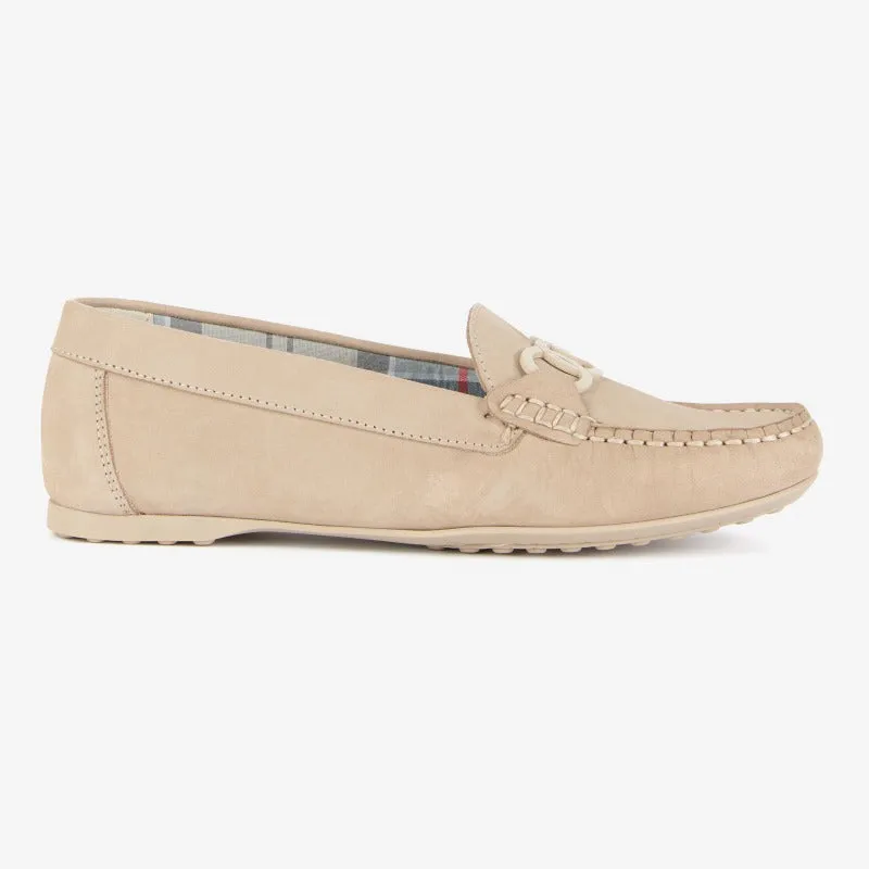 Barbour Astrid Ladies Nubuck Driving Shoe - Beige