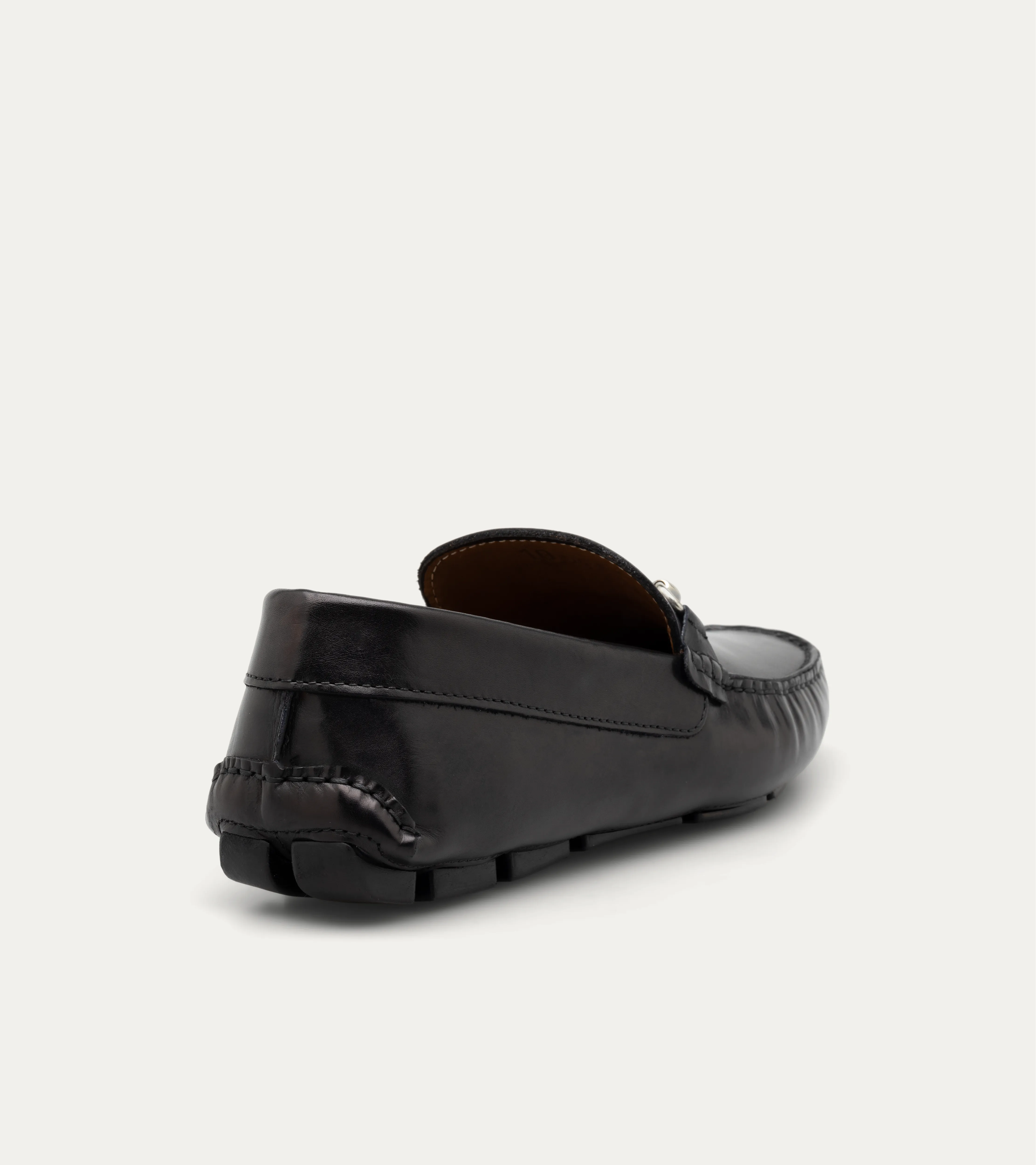 Bit Driving Moccasin In Black Antique