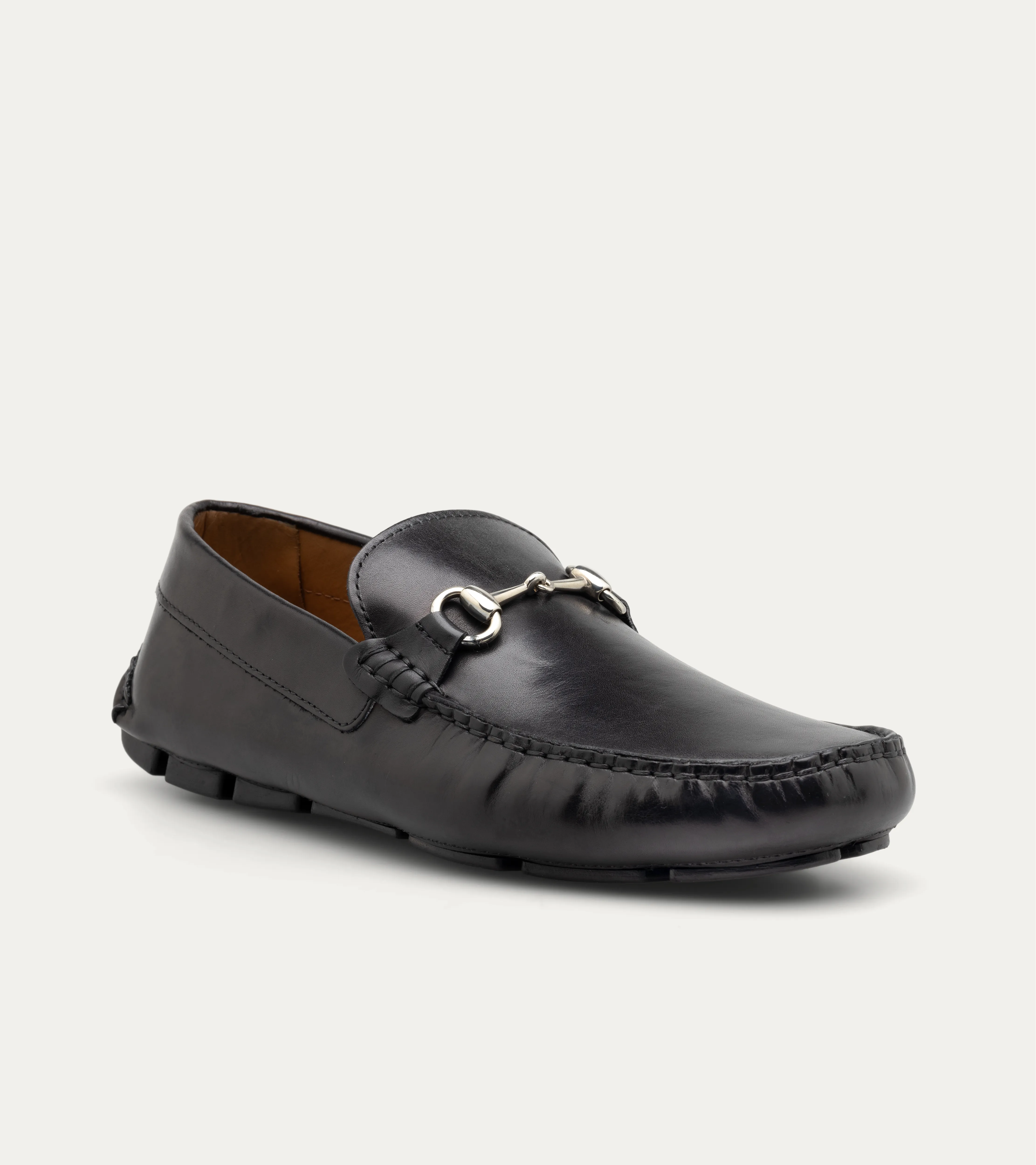 Bit Driving Moccasin In Black Antique