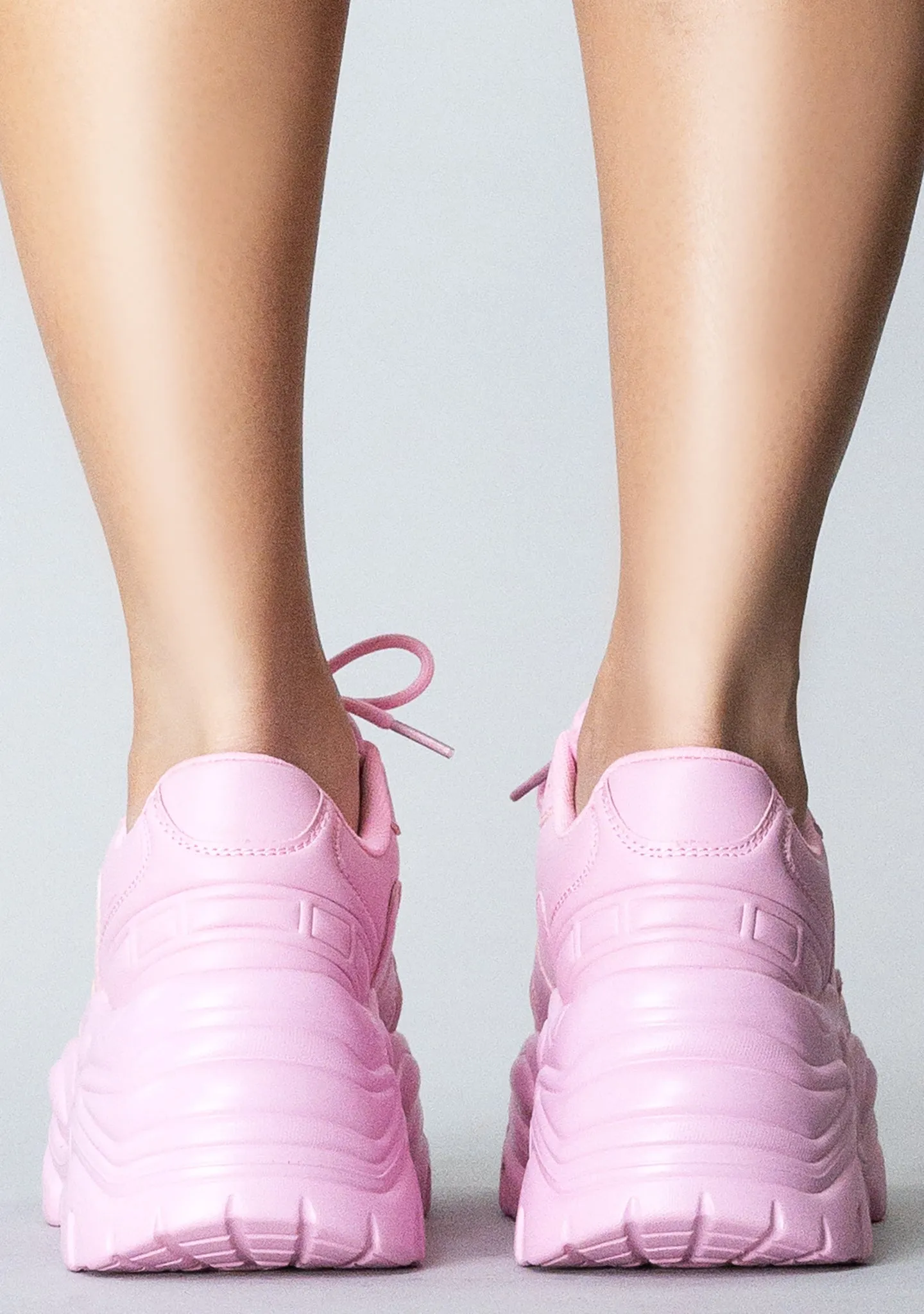 BLAIR Bubblegum Bass Pink Platform Sneakers