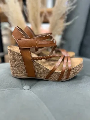 Blowfish Heidi Wedges (Wood Dyecut)