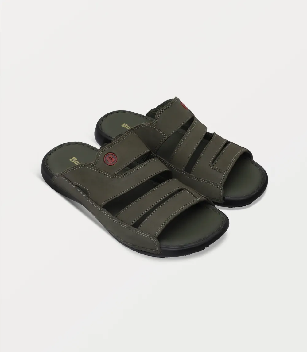 BM6850-OLIVE-Men Slipper