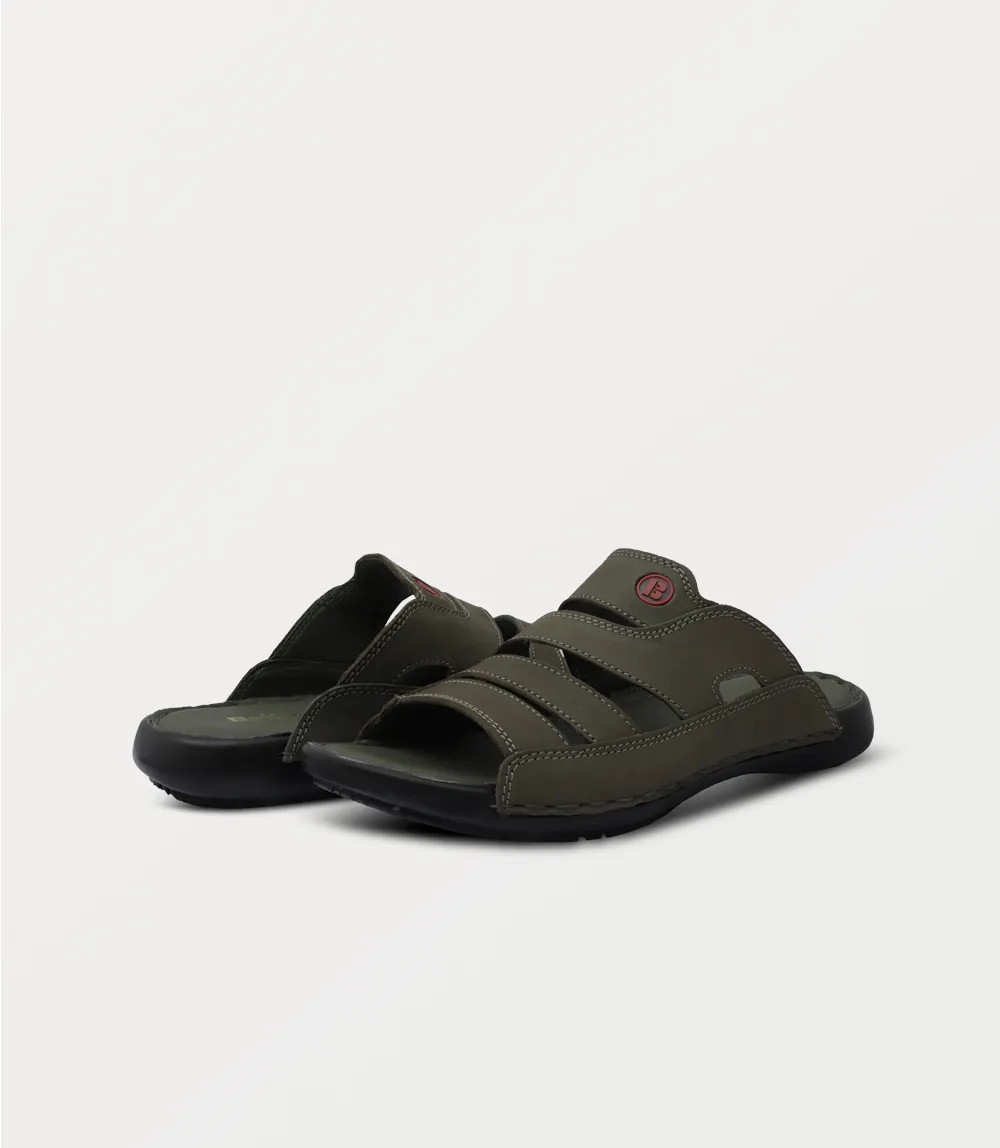 BM6850-OLIVE-Men Slipper