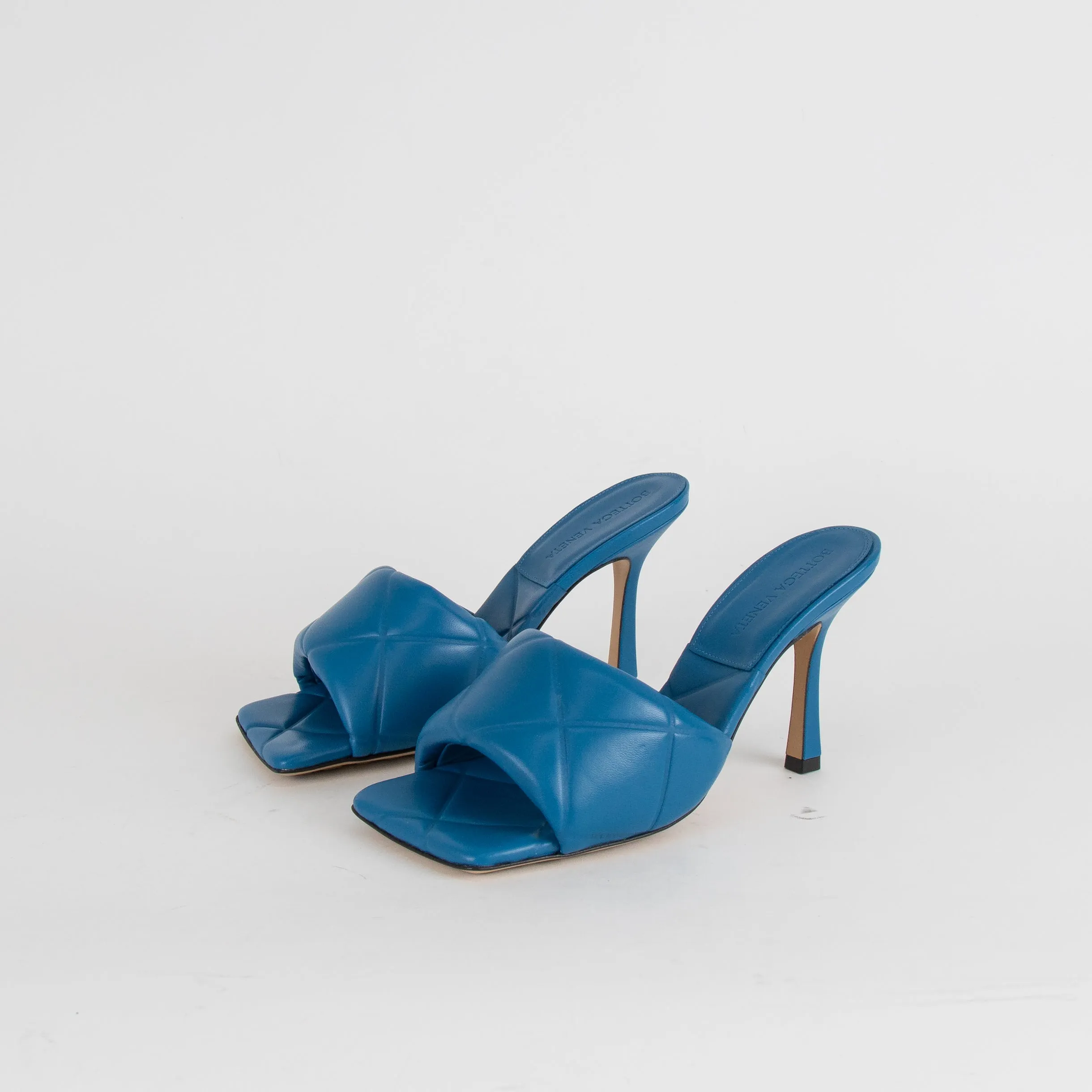 Bottega Veneta Blue Padded Mule