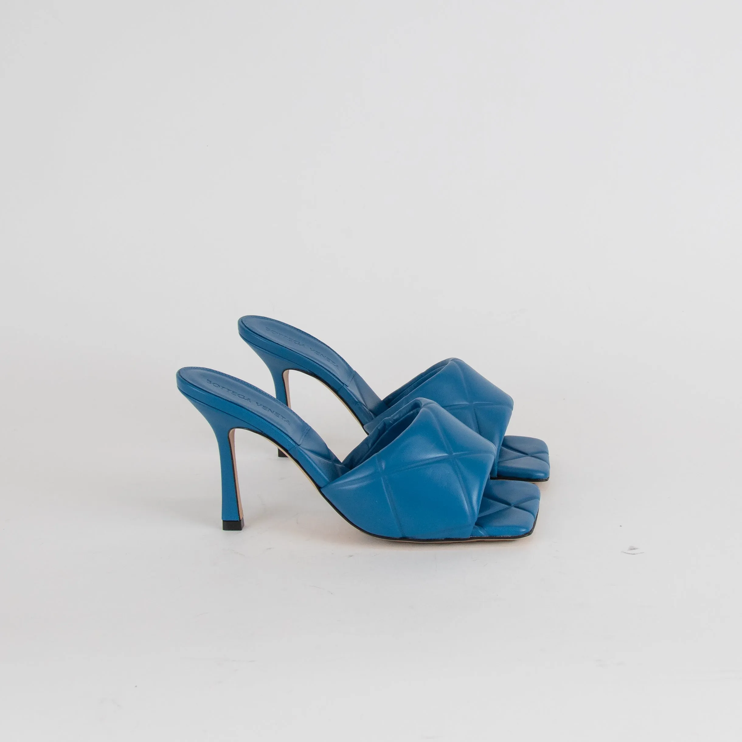 Bottega Veneta Blue Padded Mule