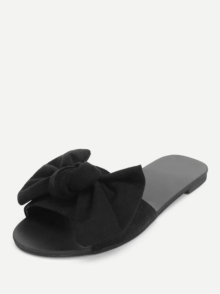 Bow Detail Flat Sandals