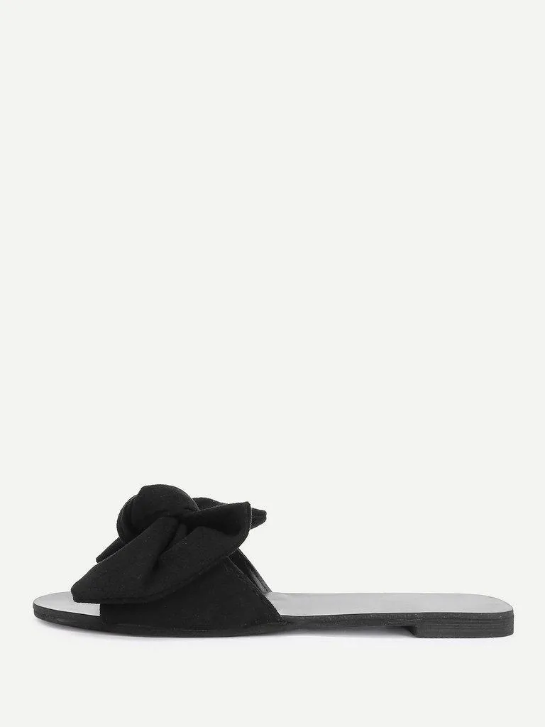 Bow Detail Flat Sandals