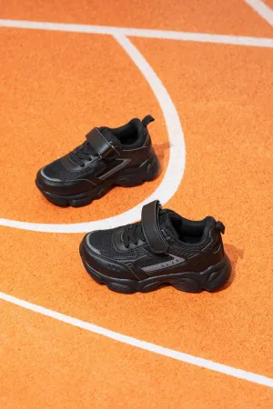 Boys Black Chunky Sneakers