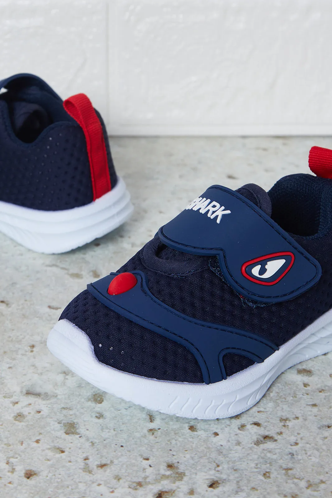 Boys Navy Velcro Shoes