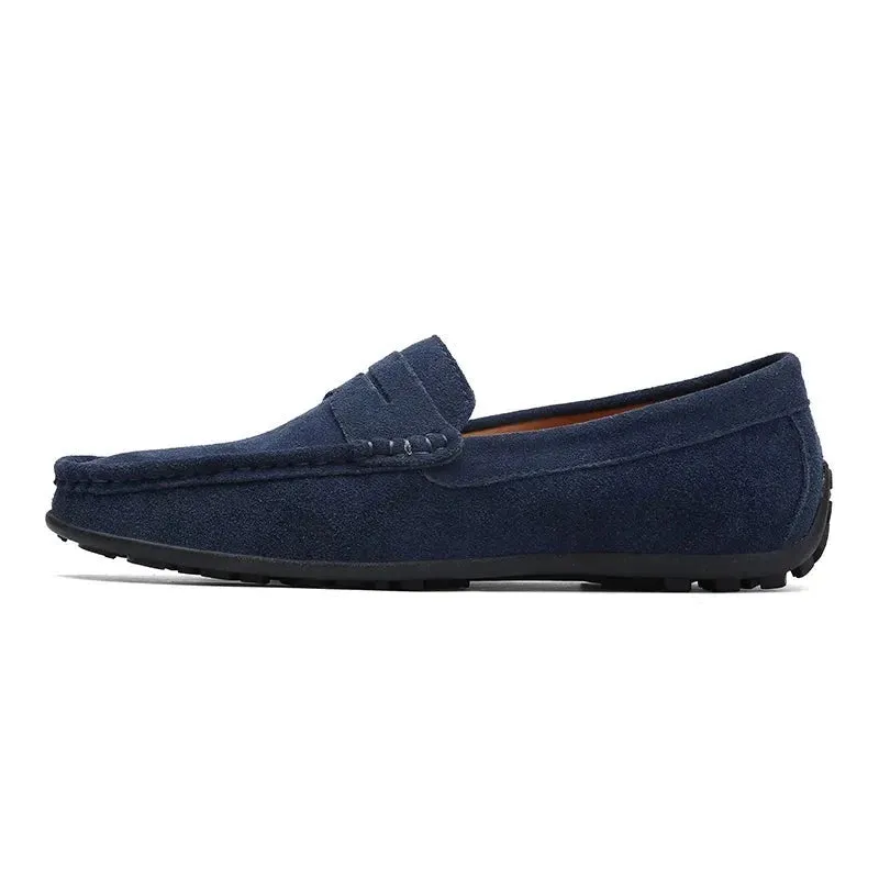 Brand Fashion Summer Style Soft Loafers Genuine Leather High Quality Flat Casual Shoes Breathable Men Flats Driving Shoes