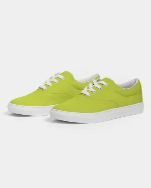 Bright Yellow Warm Green Women's Canvas Sneakers | Women's | Bright Pure Yellow Warm Green | C25M0Y100K0