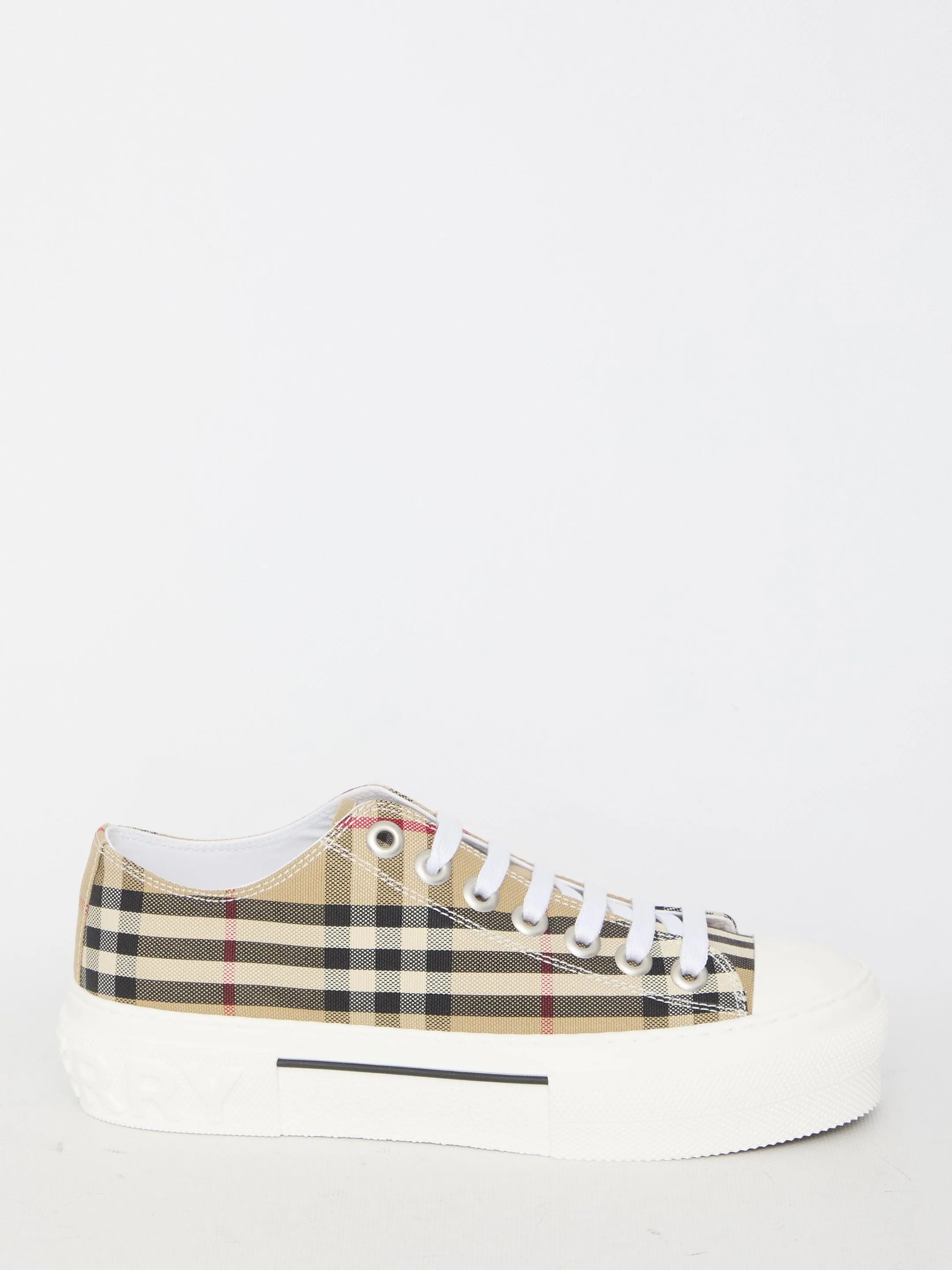 Burberry Low Top Check Sneakers