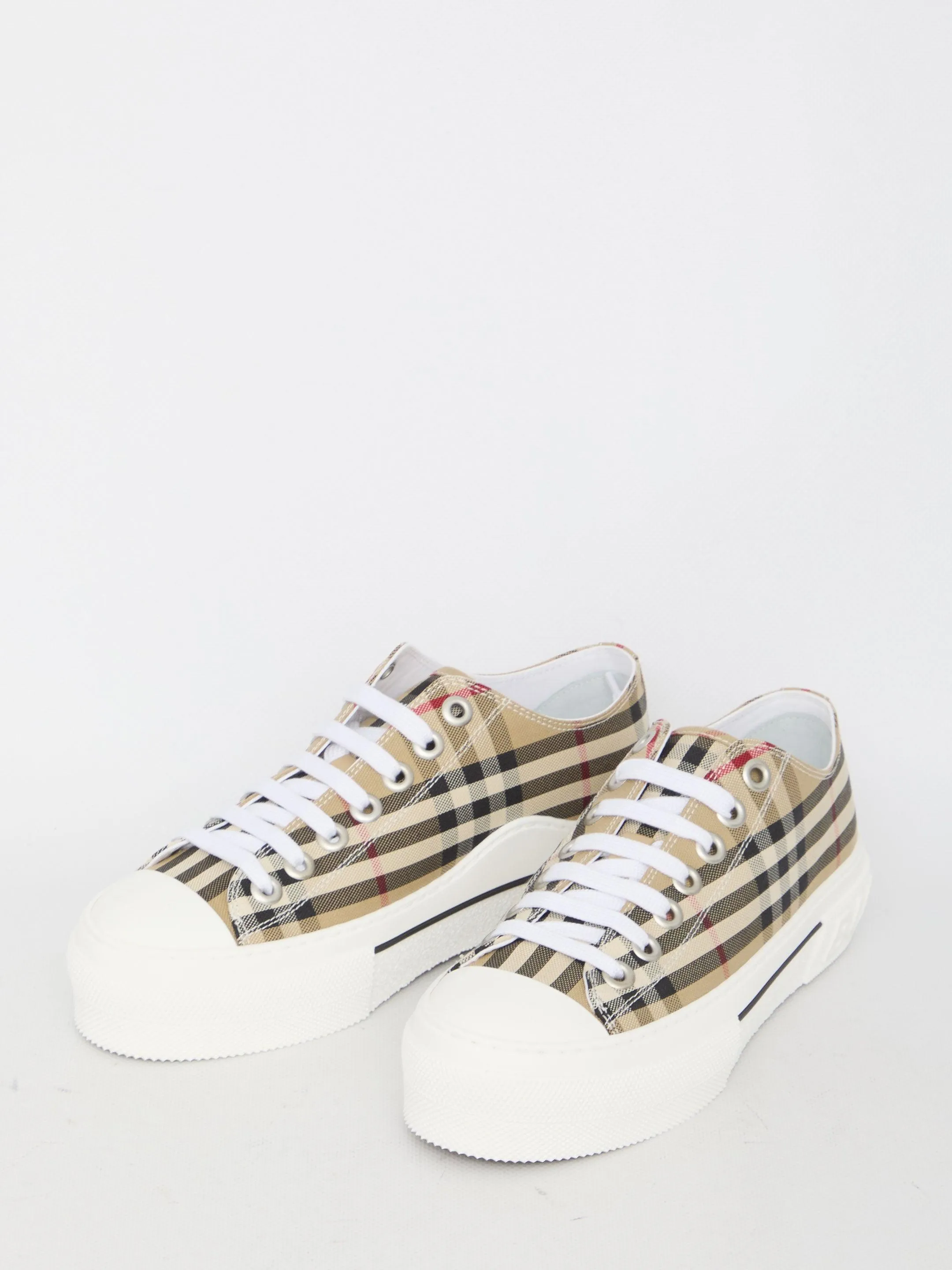 Burberry Low Top Check Sneakers