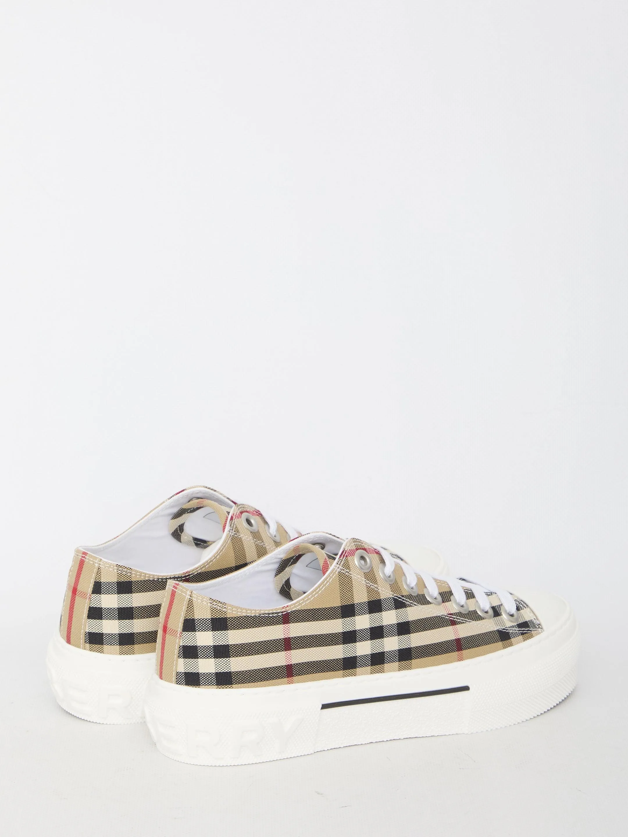 Burberry Low Top Check Sneakers