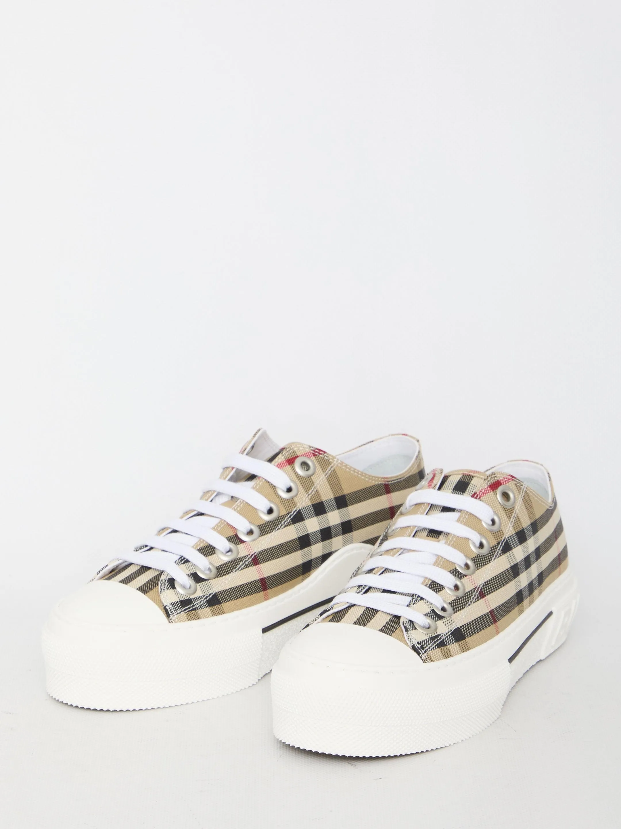 Burberry Low Top Check Sneakers